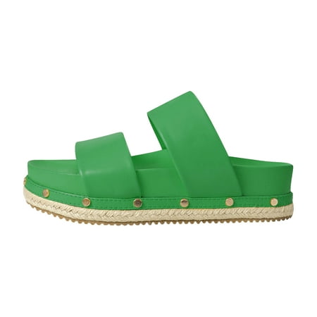 GWAABD Soft Sole Sandals for Women Casual Comfortable Solid Color Hollow Elastic Strap with Buckle Three Layer Bottom Female Sandals Female Sandals