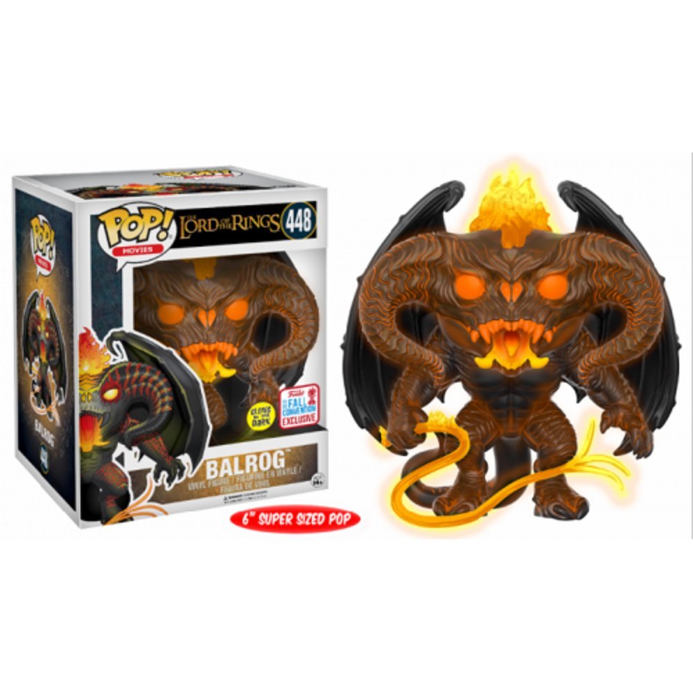 Glowing Balrog Lord of the Rings Funko Pop! Vinyl Figure #448 NYCC 2017 Limited Edition