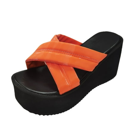 GWAABD Outdoor Sandals Women Sandals Heel Platform Platform Platform Retro Strap Sandals Thick Heel Sandals