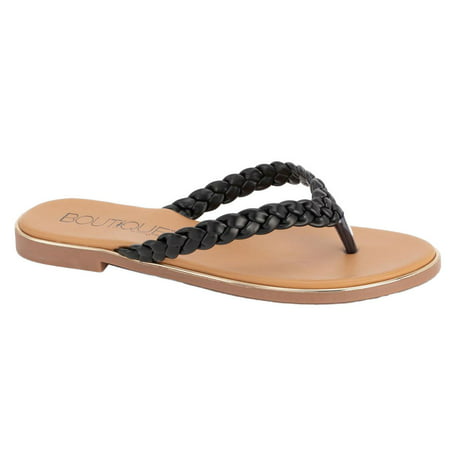 Corkys Footwear Womens 41-0134-BLCK Women S Corky Pigtail 9 B Black