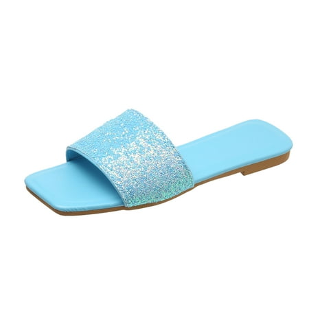 GWAABD Slip on Sandals for Women for Women Flat Fashion Sandals Sandals Summer Retro Women S Sandals