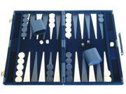 15-inch Deluxe Backgammon Set - Blue