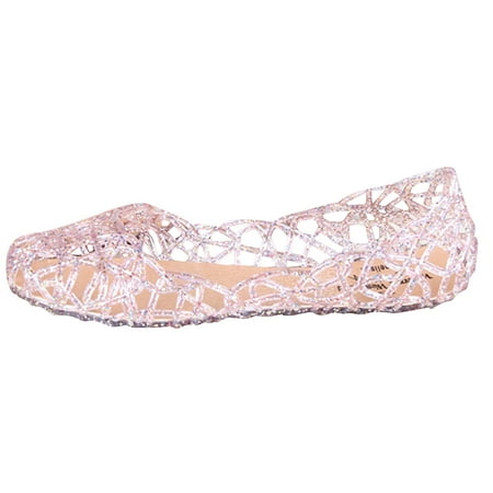 GWAABD Womens Work Shoes Beach on Slip Women S Casual Pumps Sandals Breathable Hollow Summer Jelly Women S Casual Shoes