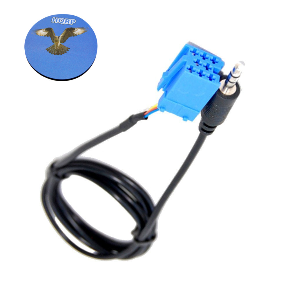 HQRP Audio Cable 8-pin ISO to 3.5mm for BMW Traffic Pro / HK 4720 / 4723 / 4725 / 4745 / 4773 / 7820 / 7822 / 7825 / 7881 / 7880