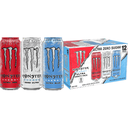 Monster Energy  Ultra VP 3  Red  White  Blue  16 Fl Oz 12 Pk (Walmart Exclusive)