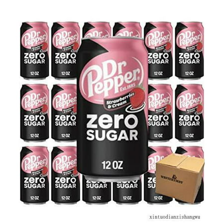 Dr Strawberry Cream Soda 18 Cans 12 Fl Oz (zero Sugar)
