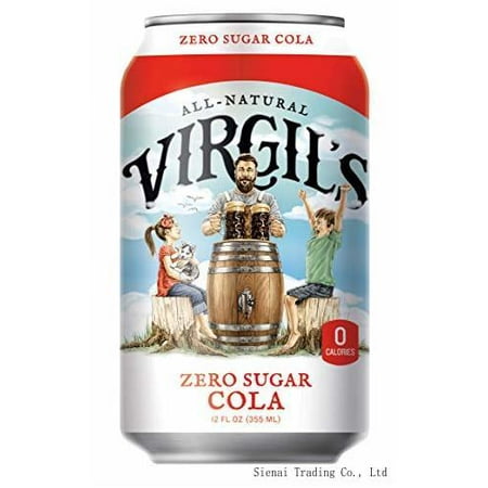 Virgil’S  Zero Sugar Cola  Great Tasting Zero Calorie Keto Friendly Soda (12- 12Oz Cans)