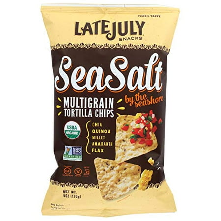 Snacks Multigrain Sea Salt by the Seashore Tortilla Chips  6 Oz. Bag