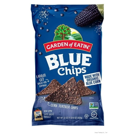 Tortilla Chips  Blue Corn  Sea Salt  22 Ounce (pack of 10) - Packaging May Vary