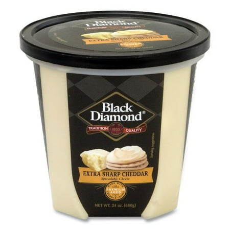 Black Diamond Extra Sharp White Cheddar Cheese Spread  24 Oz Tub  (90200077)