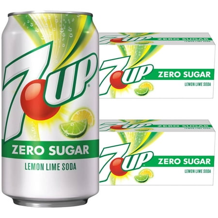 7UP Zero Sugar Lemon Lime Soda  12 Fl Oz  24 Cans