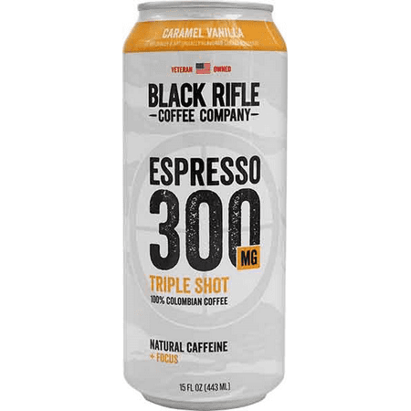 Black Rifle Coffee Co. Caramel Vanilla Espresso 300 Triple Shot  12-Pack 15 Fl Oz Cans