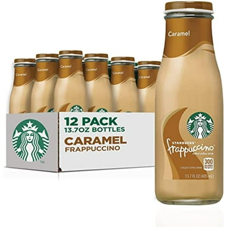 Starbucks Frappuccino Coffee Drink  Caramel  13.7 Fl Oz Bottles (12 Pack)