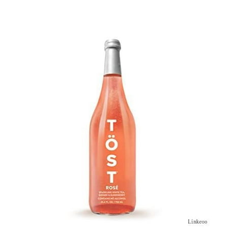 ROSÉ All-Natural Alcohol Free Sparkling Beverage  25.4 Fl Oz (Pack of 12)