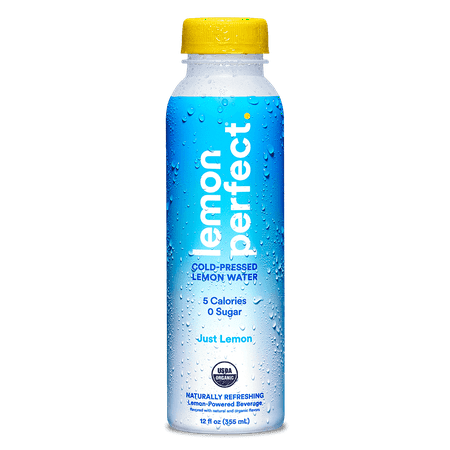 Lemon Perfect  Organic Cold-Pressed Flavored Water  Just Lemon 12 Fl Oz Pack of 12