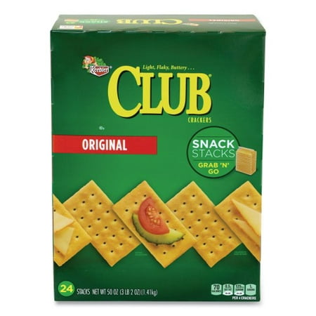 Keebler Original Club Crackers Snack Stacks  50 Oz Box  (90000124)