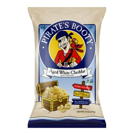 Pirate S Booty Cheese Puffs  Healthy Kids Snacks  Real Aged White Cheddar  10oz Party Sized Bag