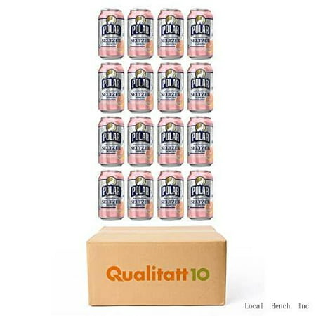 Polar Premium Seltzer Sparkling Water Red Grapefruit 12 Fl Oz 16 Pack by Qualitatt