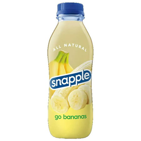 Snapple | Go Bananas | All Natural | Gluten Free | No Caffeine | Sweet | Juice Drink- 16 Fl Oz (24 Plastic Bottles)