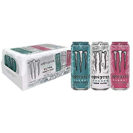 Monster Mix Energy Ultra Variety Pack Zero Ultra  Fiesta & Rosa (16 Fl. Oz.  24 Pk.) Net Wt 384 Fl Oz