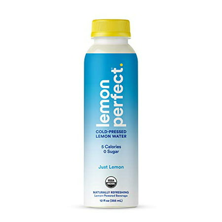 Lemon Perfect  Organic Cold-Pressed Lemon Water  Squeezed from Real Fruit  Flavored Water  Sugar-Free  Keto Certified  No Artificial Ingredients  Just