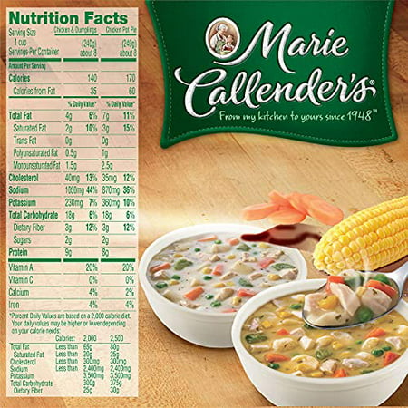 Marie Callender S Meal Replacement Chicken Dumpling and Pot Pie Variety Soup - 3 Pack (8 Ct. Each)