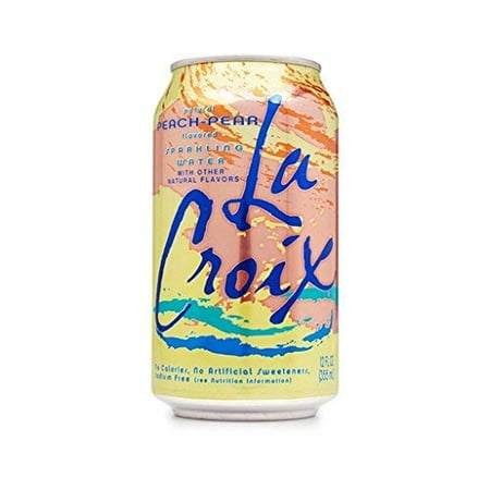 La Croix Peach Pear Sparkling Water  12 Fl Oz (Pack of 24)