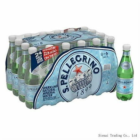 S.Pellegrino Sparkling Natural Mineral Water  [24 Count] 16.9 Fl Oz. Plastic Bottles (Pack of 2)