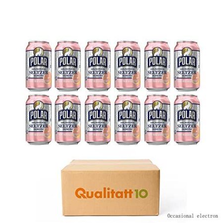 Polar Premium Seltzer Sparkling Water Ruby Red Grapefruit 12 Fl Oz 12 Pack by Qualitatt