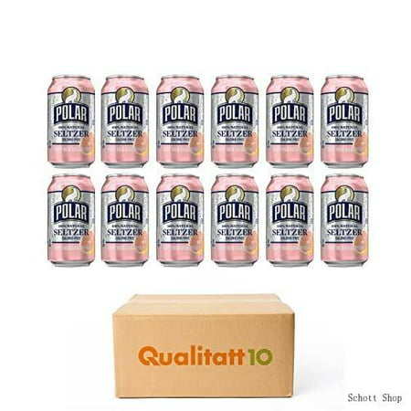 Polar Premium Seltzer Sparkling Water Ruby Red Grapefruit 12 Fl Oz 12 Pack by Qualitatt