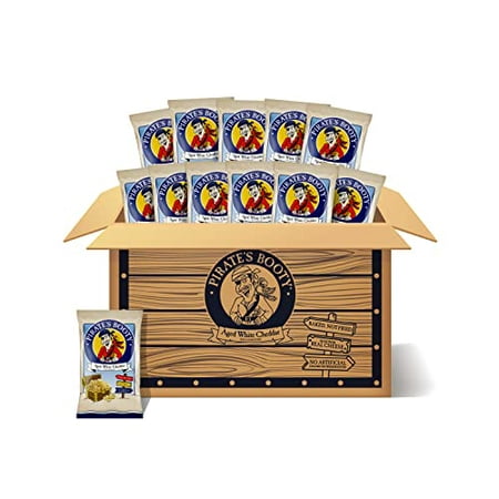 Pirate S Booty Aged White Cheddar Cheese Puffs  Gluten Free  Healthy Kids Snacks  1oz Individual Size Snack Bags (12 Count)