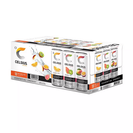Celsius Essential Energy Sparkling Variety Pack (12 Fl. Oz.  18 Pk.)