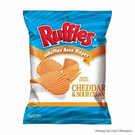 Frito-Lay - Tim S - Hawaiian Potato and Corn Chips - Variety Bulk Packs (Ruffles Potato Chips  Cheddar & Sour Cream  1 Oz)