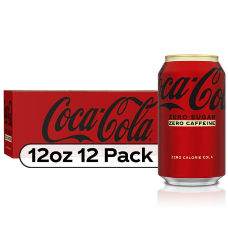 Coca-Cola Zero Sugar Caffeine-Free Soda Soft Drink  12 Fl Oz  12 Pack