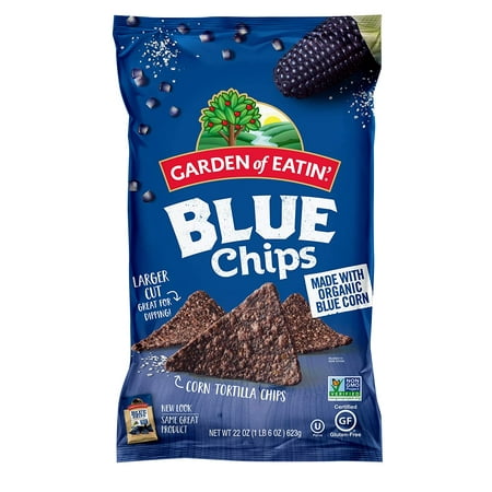 Tortilla Chips  Blue Corn  Sea Salt  22 Ounce (pack of 10) - Packaging May Vary