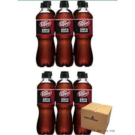 Dr Pepper Zero Sugar 16.9 Fl Oz  12 Bottles  Total 202 Fl Oz