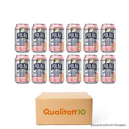 Polar Premium Seltzer Sparkling Water Ruby Red Grapefruit 12 Fl Oz 12 Pack by Qualitatt