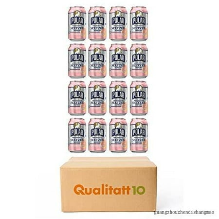 Polar Premium Seltzer Sparkling Water Ruby Red Grapefruit 12 Fl Oz 16 Pack by Qualitatt
