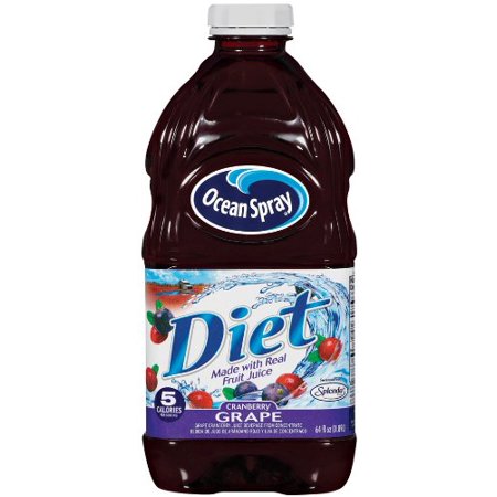 Ocean Spray Diet Cranberry Grape Juice Spray  64-Ounce (Pack of 4)