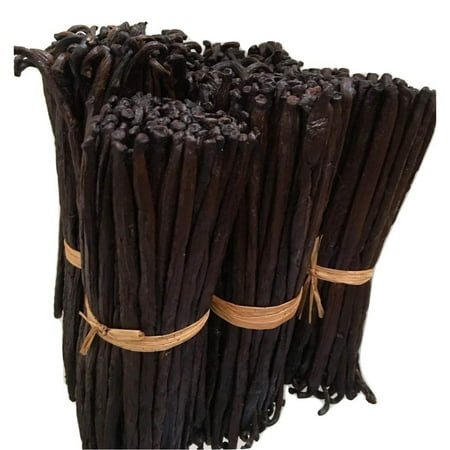 16oz Organic Vanilla Beans Grade a Madagascar Bourbon. Certified USDA Organic. Bulk 6 -8  for Extract  Baking and Cooking by FITNCLEAN VANILLA| 1 Poun