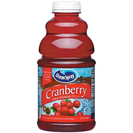 Ocean Spray Cranberry Juice Cocktail Drink  32-Ounce Bottles (Pack of 12)