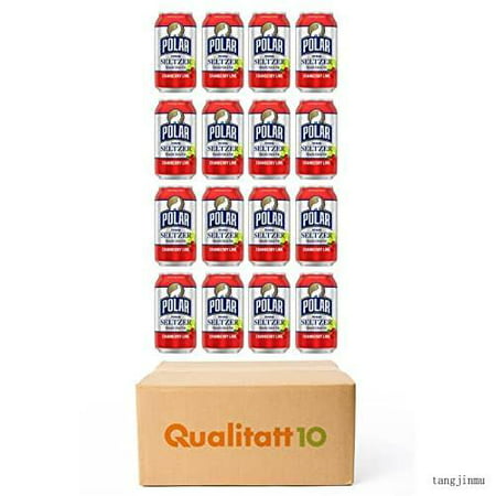 Polar Premium Seltzer Sparkling Water Cranberry Lime 12 Fl Oz 16 Pack by Qualitatt