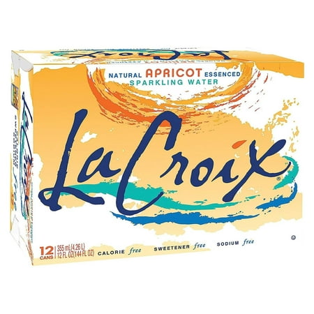 Lacroix Sparkling Water - Apricot - Case of 2 - 12 Fl Oz