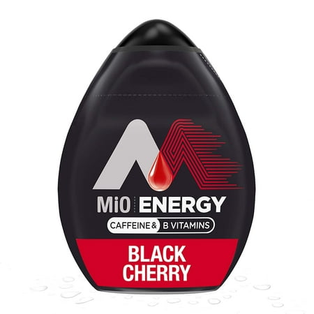 MiO Energy Black Cherry Naturally Flavored Liquid Water Enhancer 12 Count 1.62 Fl Oz