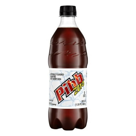 Pibb Zero Sugar Soda 20oz Bottles (Pack of 24)