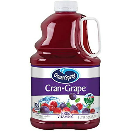 Ocean Spray Cran-Grape Juice Drink  3L 101.4 Ounce (Pack of 6)
