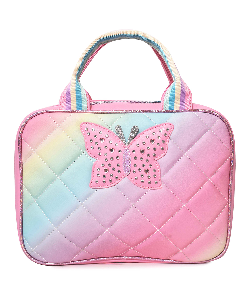 Bubble Gum Ombre Butterfly Lunch Bag