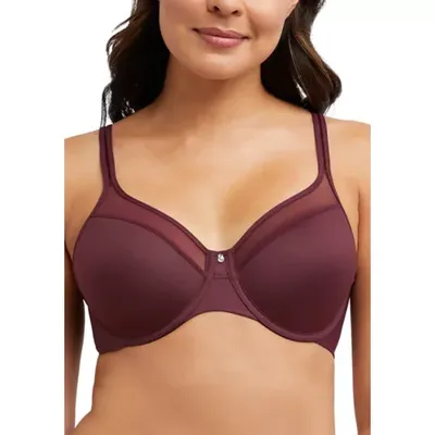 Bali Women's One Smooth U Illusion Neckline Bra - 3439, Red, 40D