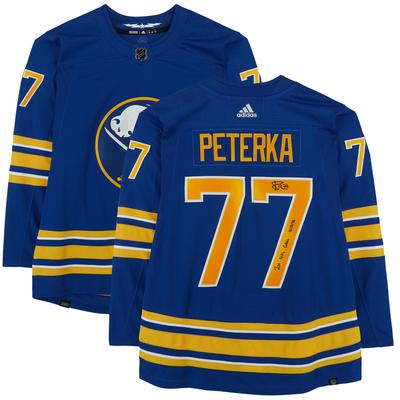 JJ Peterka Buffalo Sabres Autographed Blue Adidas Authentic Jersey with  1st NHL Goal 10-13-22  Inscription - Fanatics Authentic Certified