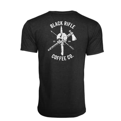 Black Rifle Coffee CAF Skull T-Shirt, Vintage Black, Size Small